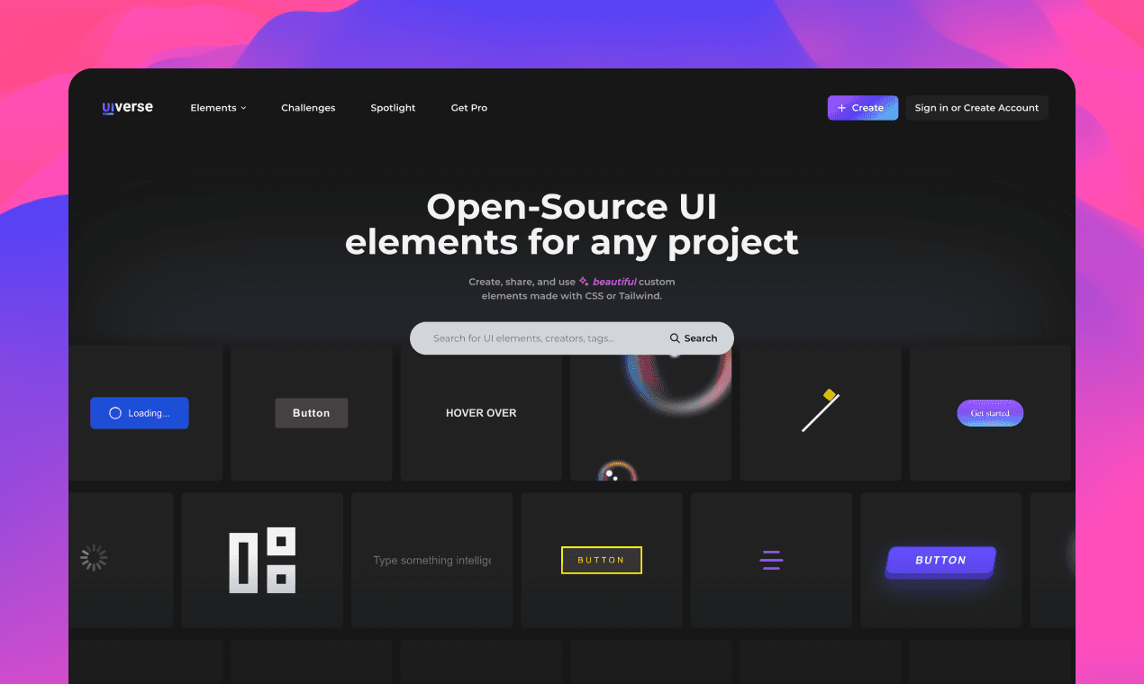 Explore Over 3000 Unique UI Elements with UIVerse.IO Prebuilt Collection