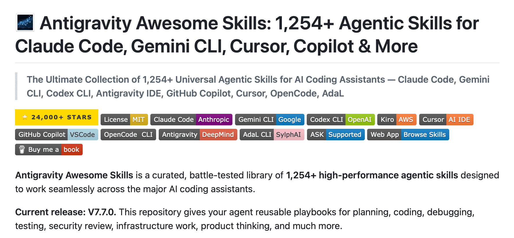 Supercharge Your AI Coding Assistant: Exploring the "Antigravity Awesome Skills" Library
